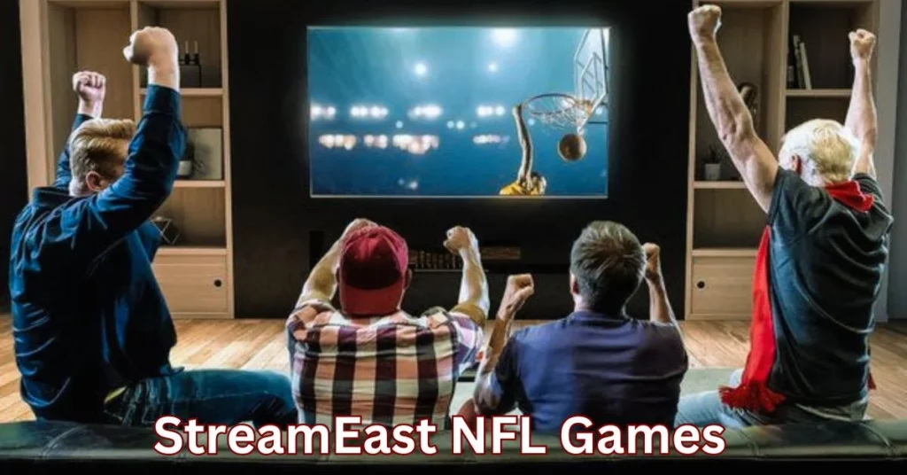 two men watching a game on tv